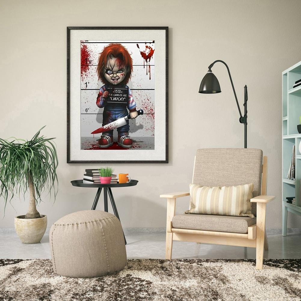 Diamond Painting - Full Round - Scary Chucky