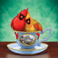 5D Diy Diamond Painting Kit Full Round Beads Cup Parrot