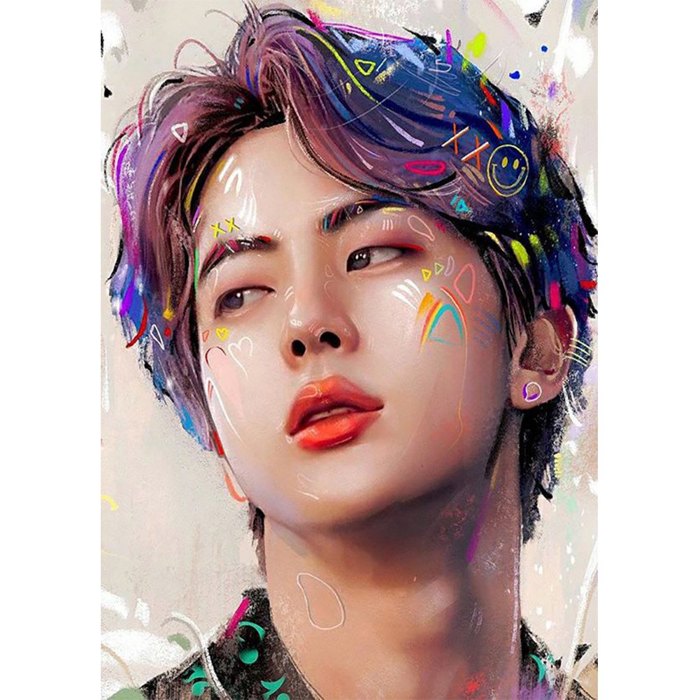 5D DIY Diamond Painting Kit - Full Round - Korea BTS Idol