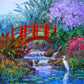 Diamond Painting - Full Round - Red Bridge