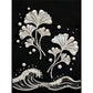 DIY Pearl Painting With Frame - Handmade Self-Adhesive Pearls - Ginkgo Leaves (30*40cm) A