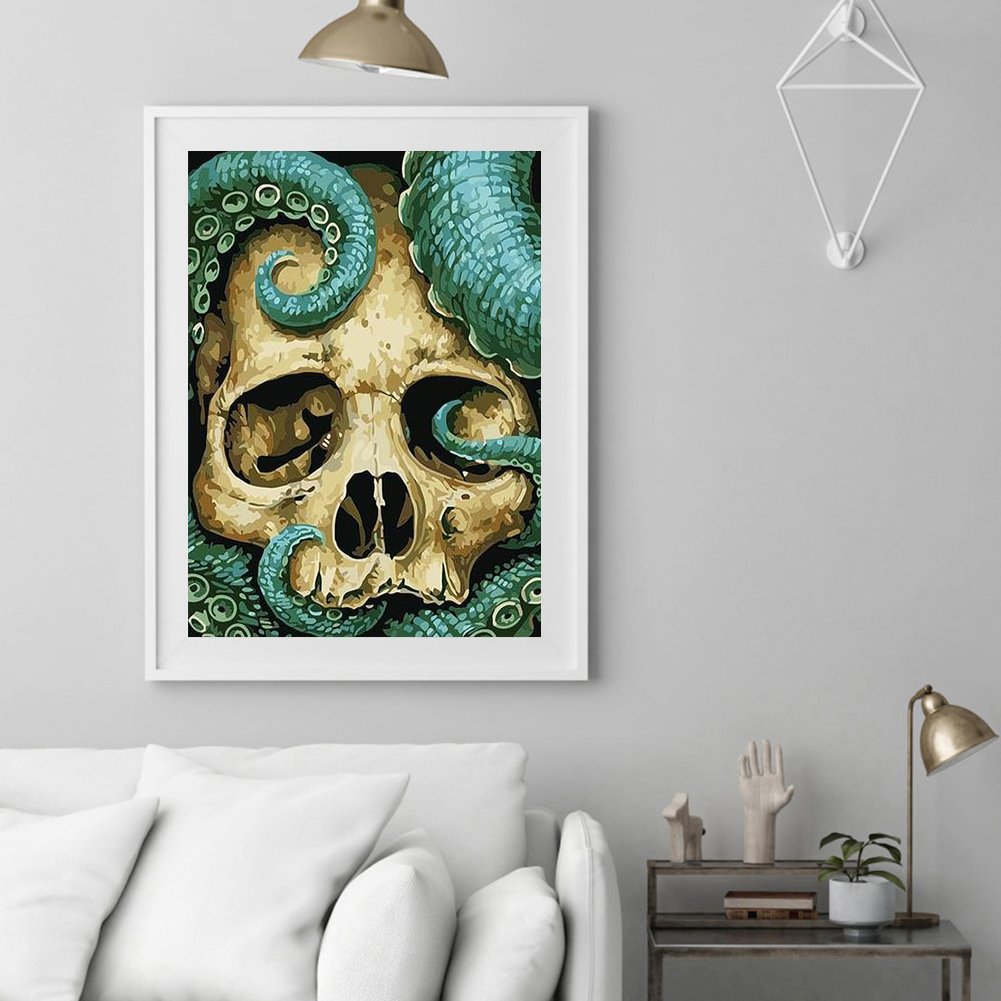 Paint By Number - Oil Painting - Skull Head (40*50cm) B