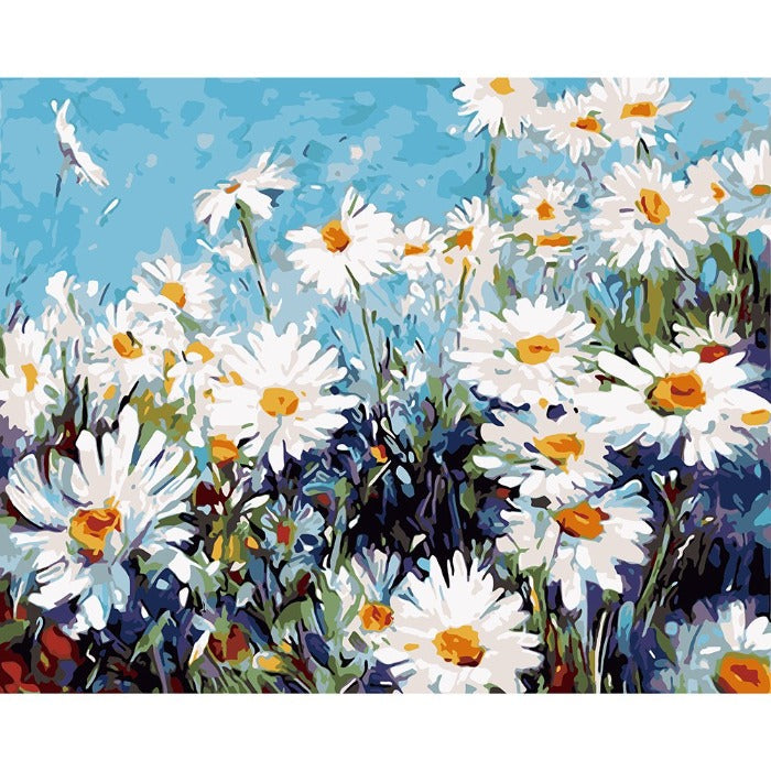 Acrylic Canvas Flower Field Wall Art Craft Decor