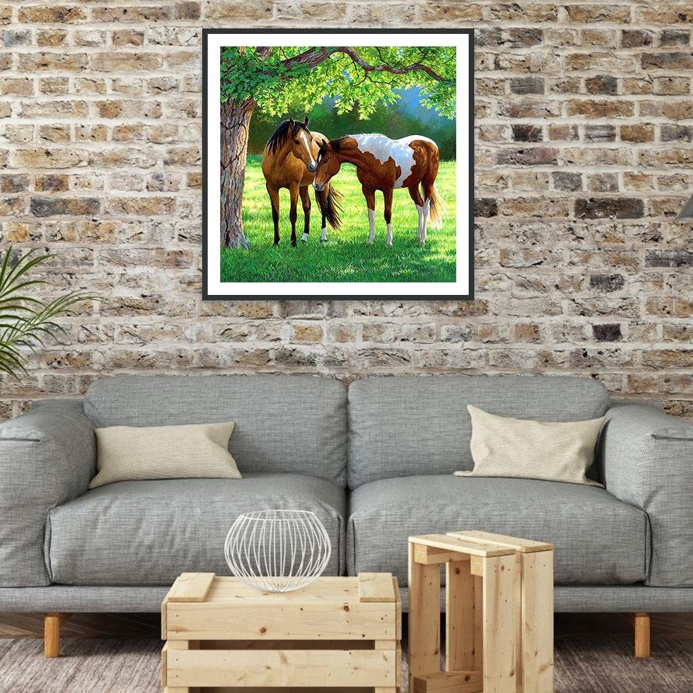 Diamond Painting - Full Round - Horses A