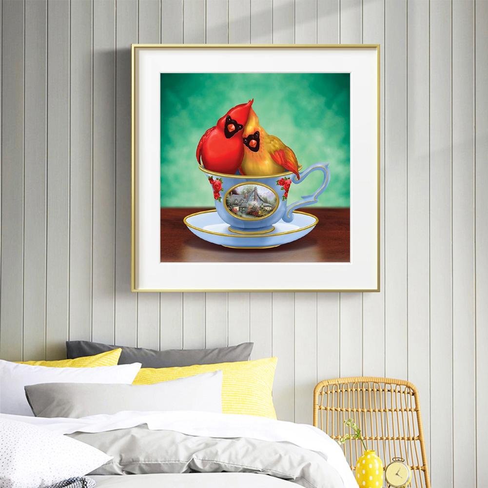 Diamond Painting - Full Round - Cup Parrot