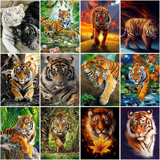 Tiger Diamond Mosaic Embroidery Kit 
