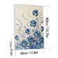 DIY Pearl Painting With Frame - Handmade Self-Adhesive Pearls - Blue Flowers (30*40cm)