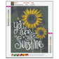 Diamond Painting - Full Round - Sunflower Blackboard