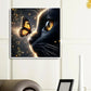 Diamond Painting - Full Round / Square - Black Cat and Butterfly