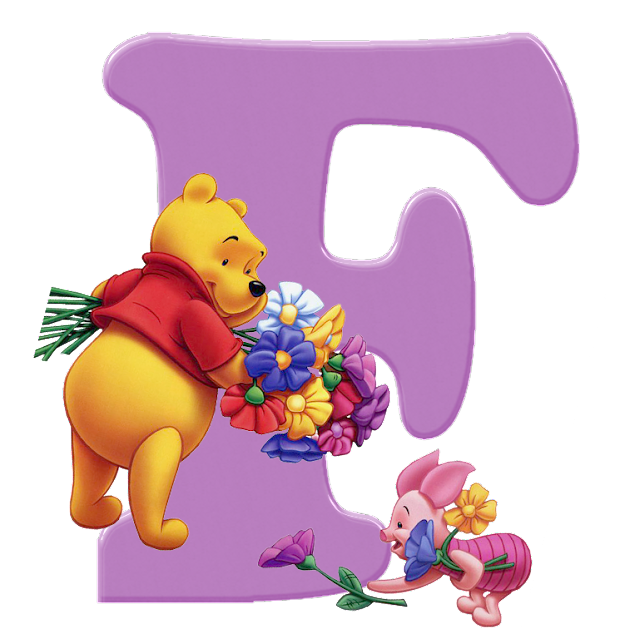 Diamond Paintings Art Letter F Winnie The Pooh