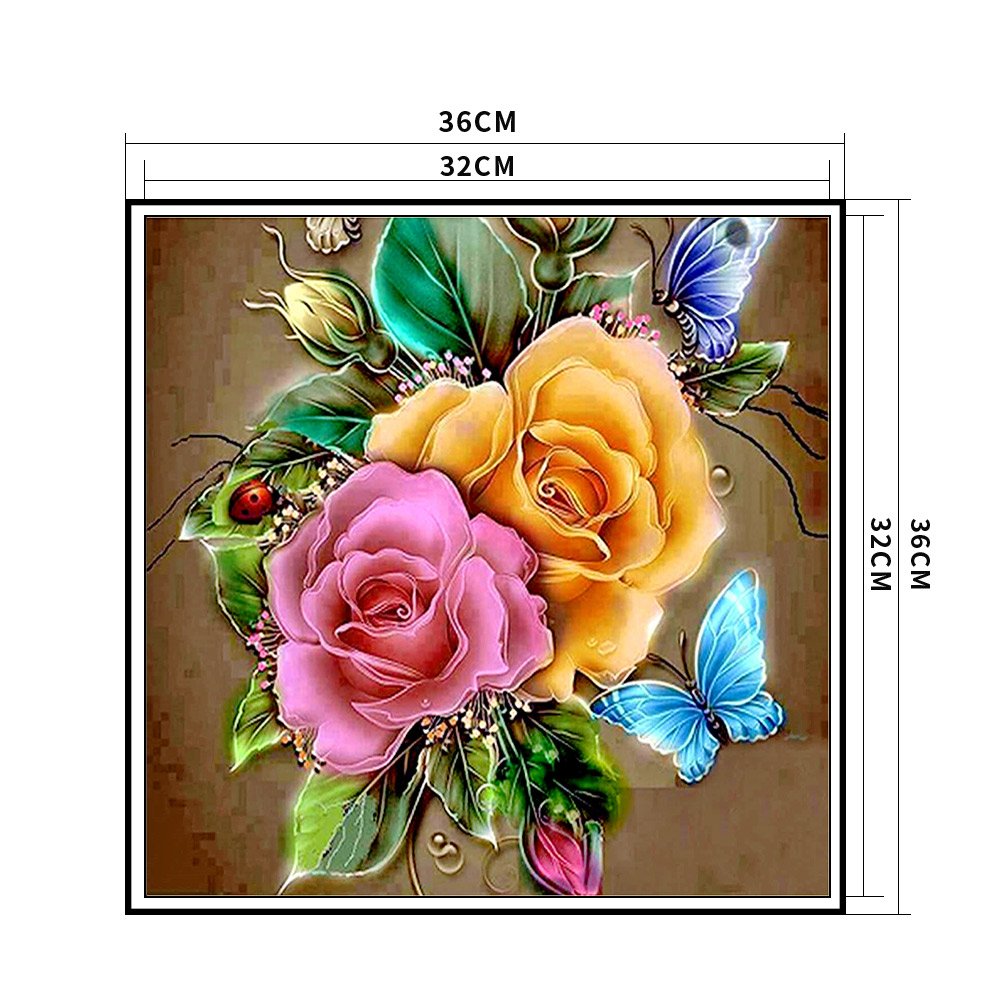 11ct Stamped Cross Stitch - Flower (36*36cm) A