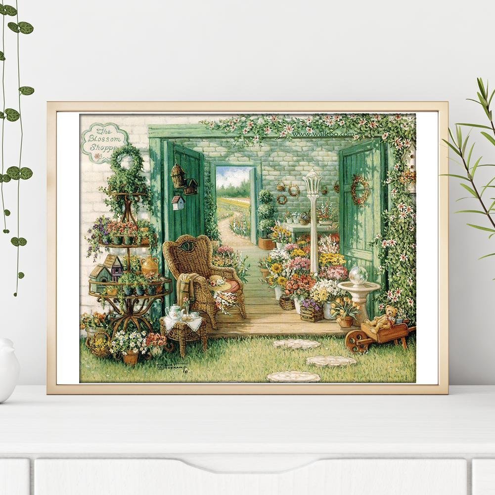 Diamond Painting - Full Round - Yard Flowers