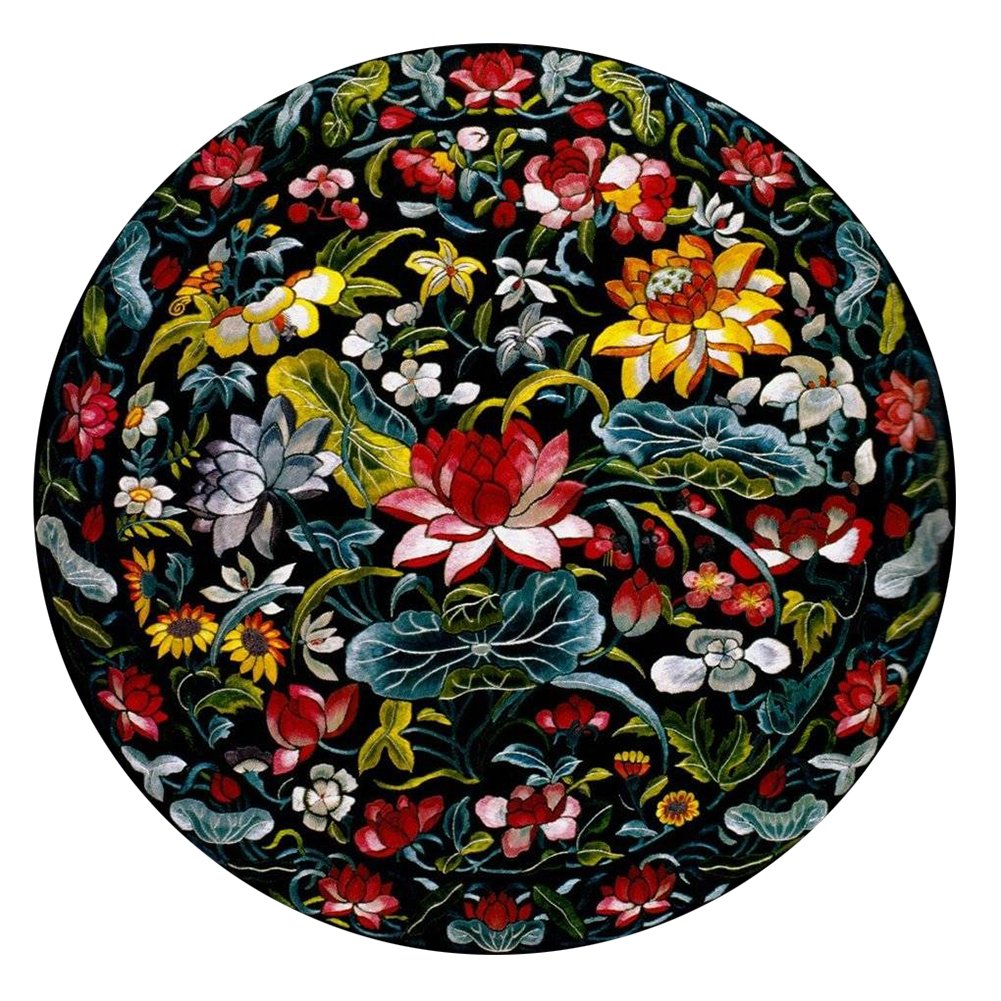 11CT Stamped Cross Stitch - Retro Flower (40*40cm)