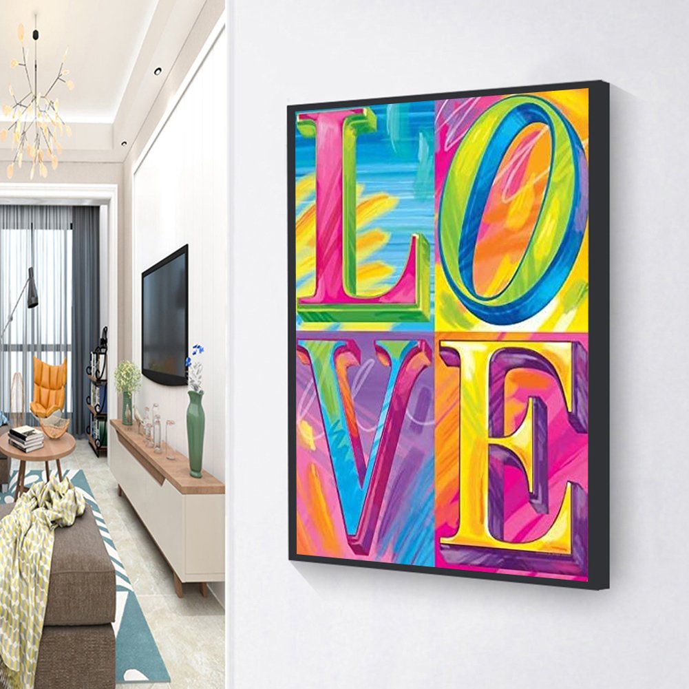 Diamond Painting - Full Round - Love (35*45cm)
