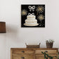 DIY Pearl Painting With Frame - Handmade Self-Adhesive Pearls - Cake (25*25cm)
