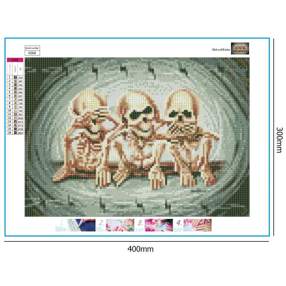 Diamond Painting - Full Round - Skull