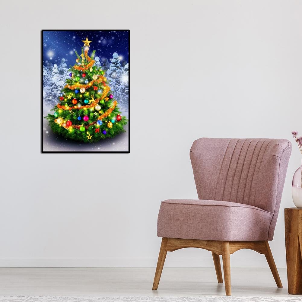 5D DIY Diamond Painting Kit - Full Round - Christmas Tree A
