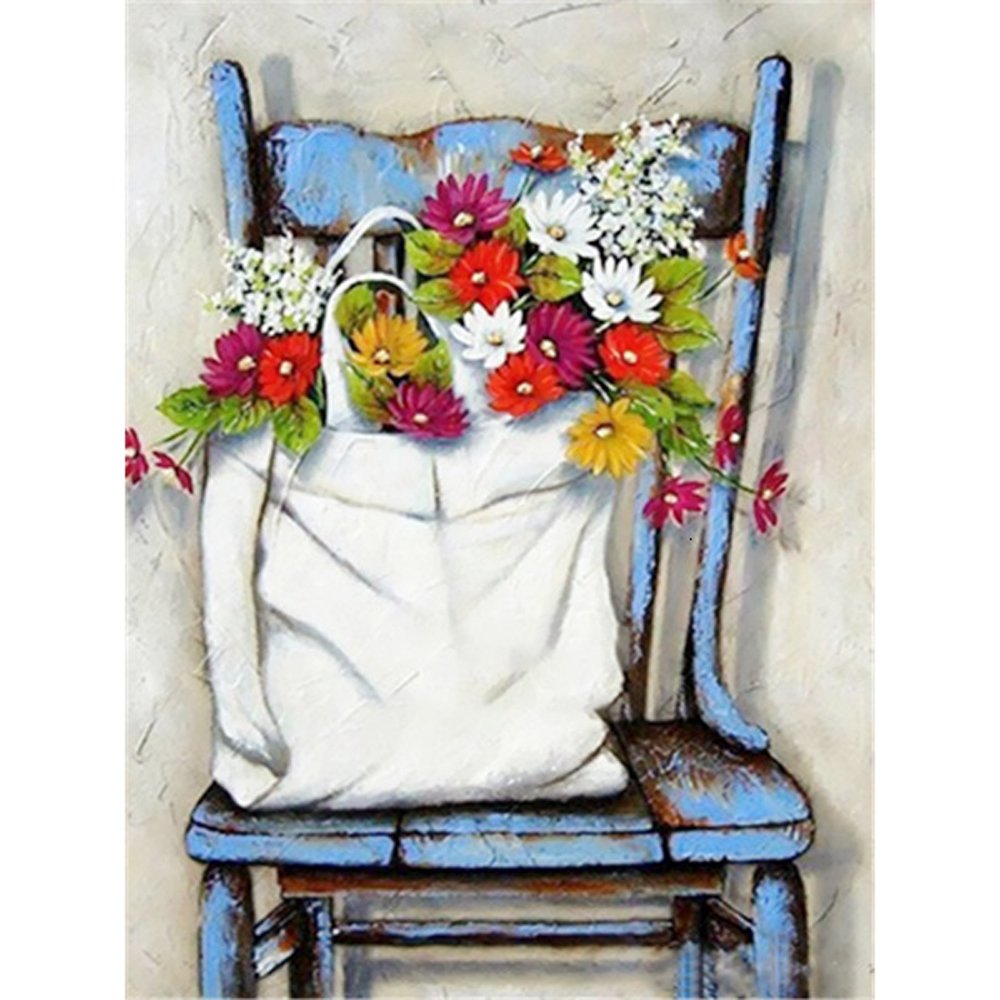 Diamond Paintings Art Full Drill Desk Flower