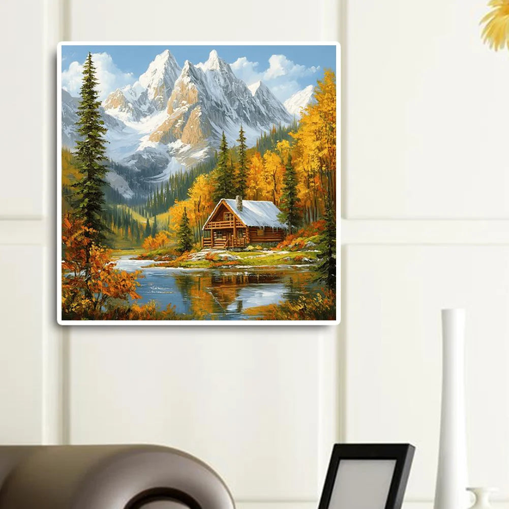 Diamond Painting - Full Round / Square - Snow Mountain