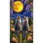 Diamond Painting - Full Round / Square - Cats Under Moon (40*70cm)