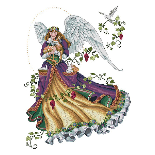 14ct Stamped Cross Stitch Angel (46*59cm)