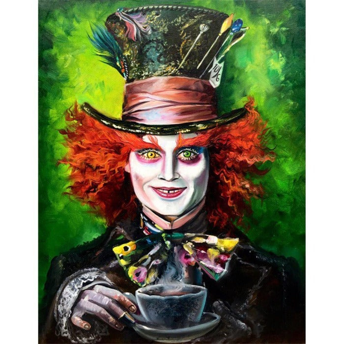 DIY Clown Painting By Numbers On Canvas
