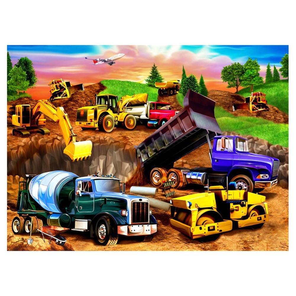 5D Diy Diamond Painting Kit Full Round Beads Cars