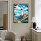 Diamond Painting - Full Round / Square - Lighthouse and Blue Sky