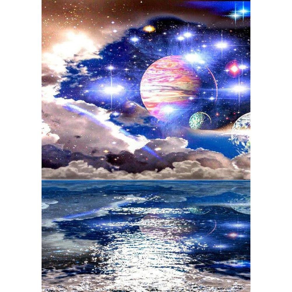 5D Diy Diamond Painting Kit Full Round Beads Sea Universe
