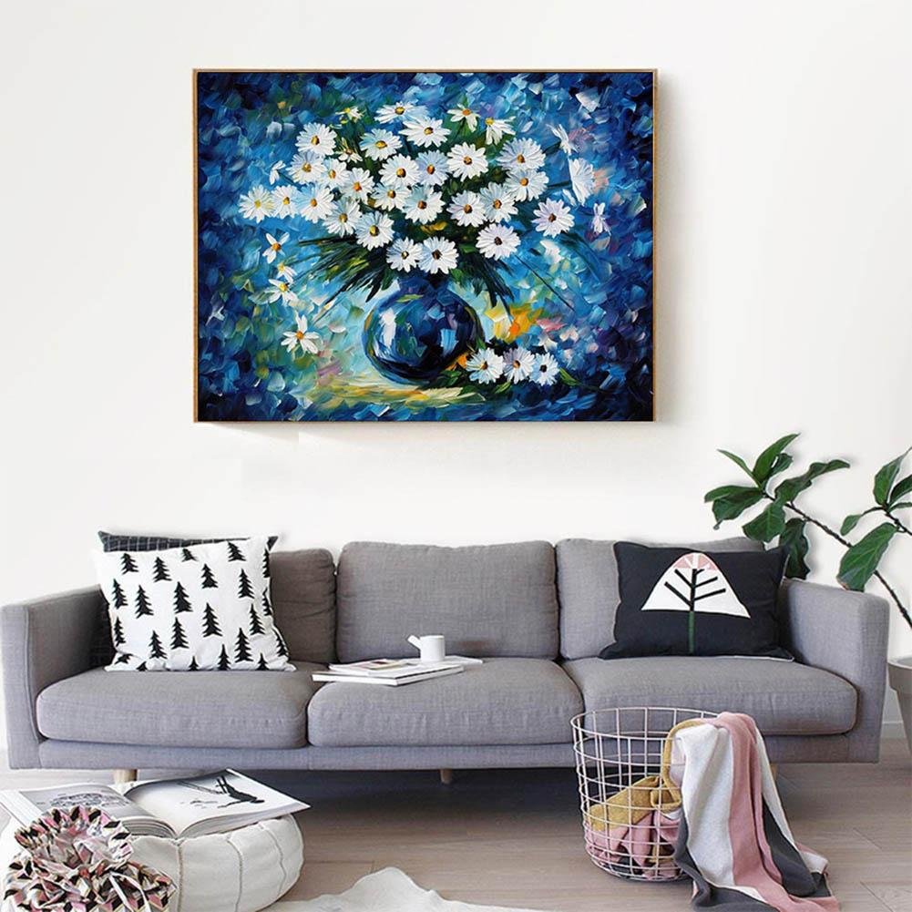 5D DIY Diamond Painting Set - Full Round - Daisy Flower