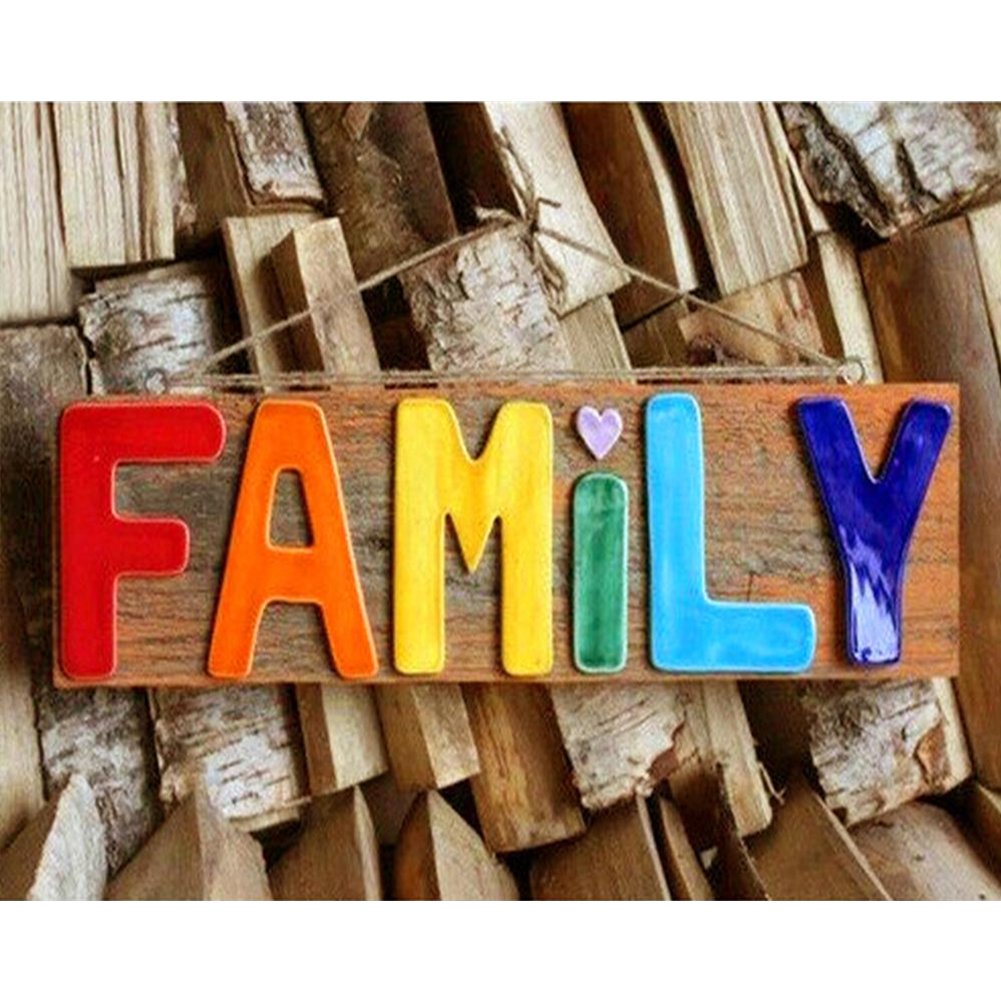 11ct Stamped Cross Stitch Family (50*40cm)