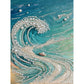 DIY Pearl Painting With Frame - Handmade Self-Adhesive Pearls - Waves (30*40cm) A