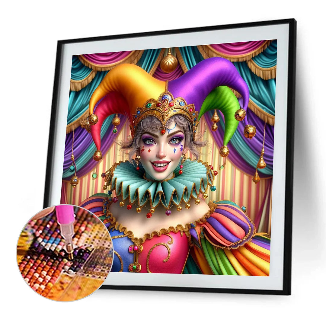 Diamond Painting - Full Round / Square - Circus Clown