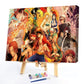 Oil Painting By Numbers Anime Figure DIY Canvas Coloring Picture