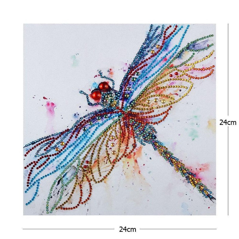 Dragonfly 5D DIY Special Shaped Diamond Painting Rhinestones Type: Part Drill Special Shaped Rhinestones