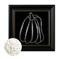 DIY Pearl Painting With Frame - Handmade Self-Adhesive Pearls - Pumpkin (27*27cm)