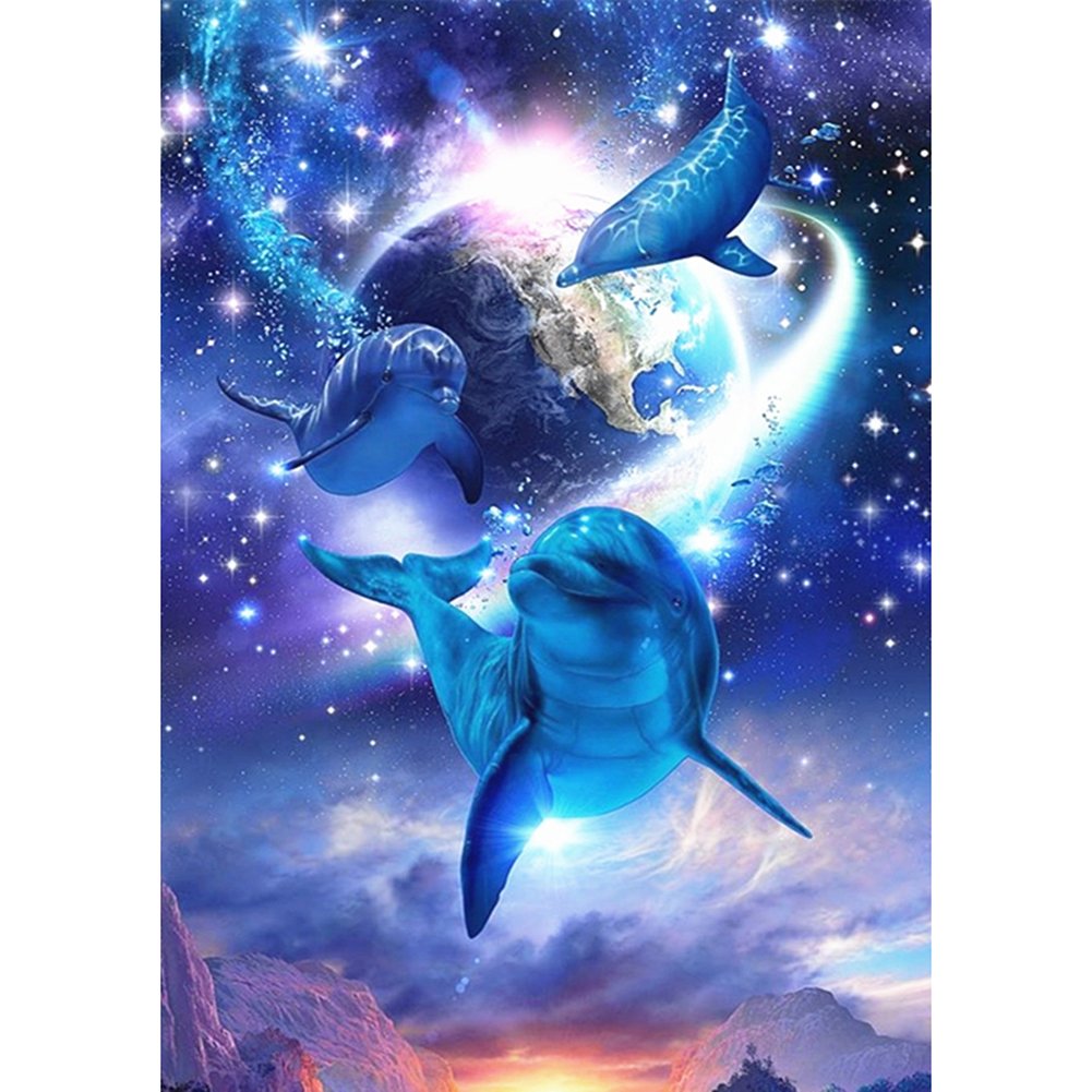 Dolphins Dreamlike Diamond Painting