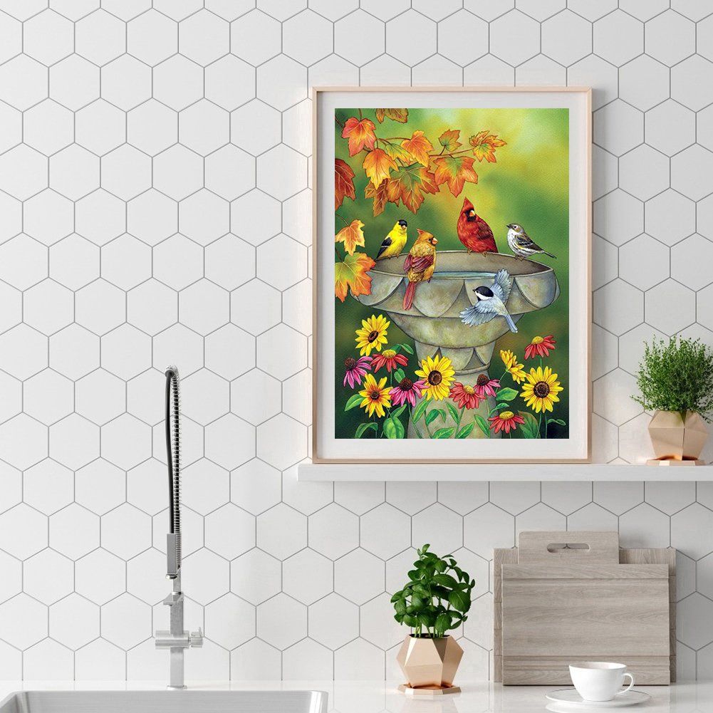 Diamond Painting - Full Round - Birds H