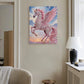 DIY Pearl Painting With Frame - Handmade Self-Adhesive Pearls - Pink Unicorn (30*40cm)