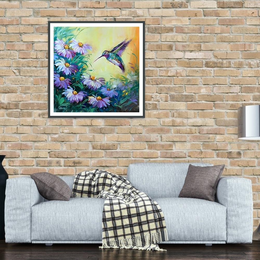 Diamond Painting - Full Round - Flowers Bird I