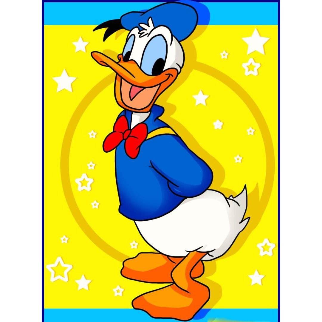 5D Diy Diamond Painting Kit Full Round Beads Donald Duck