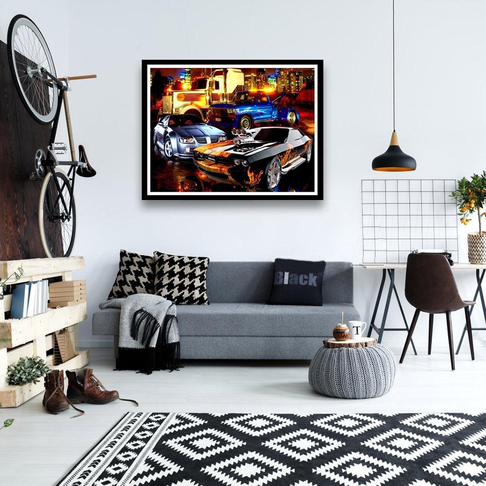 Diamond Painting - Full Round - Cars A