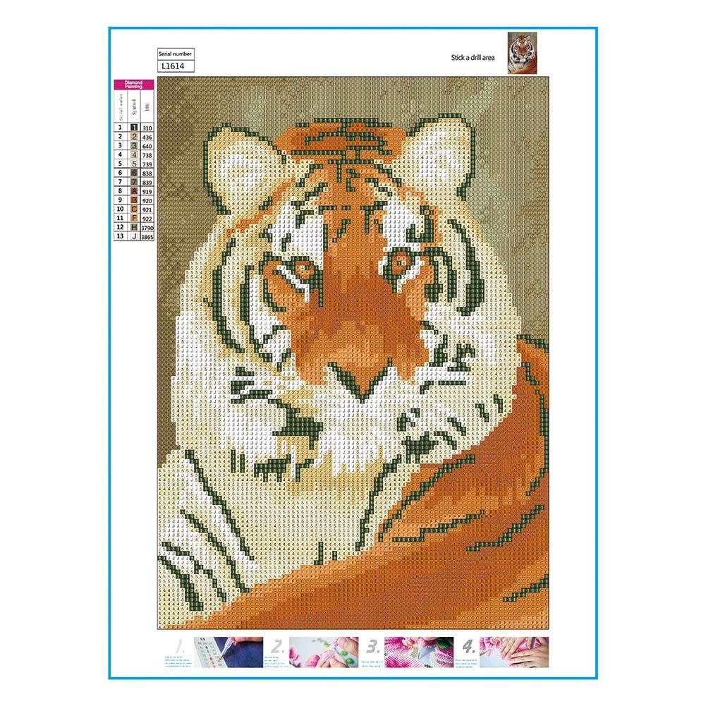 Diamond Painting - Full Round - Tiger 3
