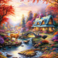 Diamond Painting - Full Round / Square - Forest House