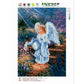 5D DIY Diamond Painting Kit - Partial Round - Angel B