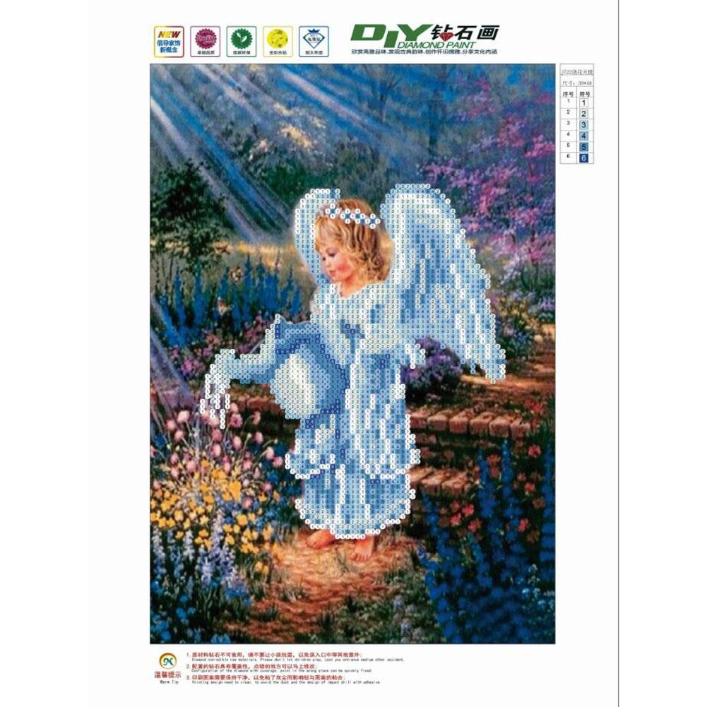 5D DIY Diamond Painting Kit - Partial Round - Angel B