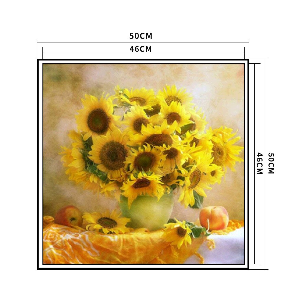 11ct Stamped Cross Stitch - Sunflowers(50*50cm)