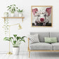 Diamond Painting - Full Round - Flower Pig