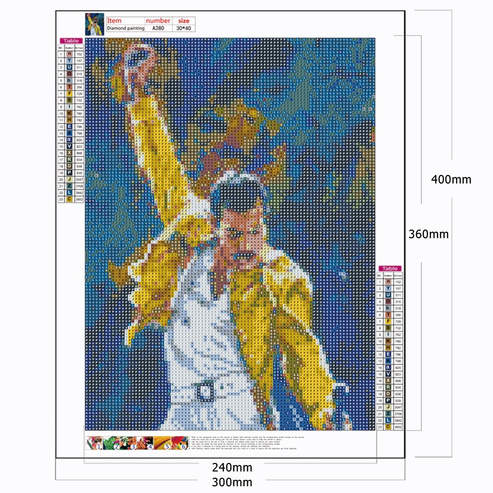 Diamond Painting - Full Round - Famous Star