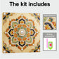 DIY Pearl Painting With Frame - Handmade Self-Adhesive Pearls - Mandala (30*30cm) C